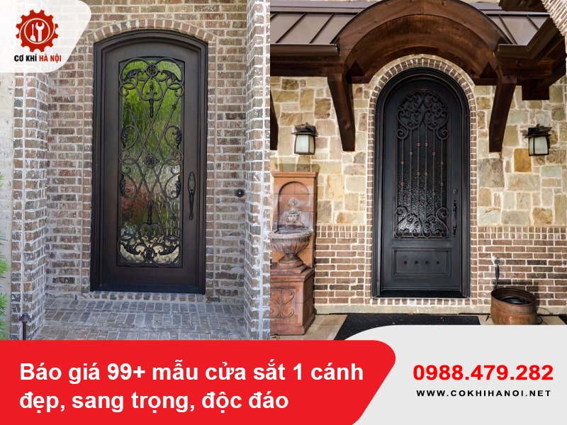 Báo giá 99+ mẫu cửa sắt 1 cánh đẹp, sang trọng, độc đáo 2025