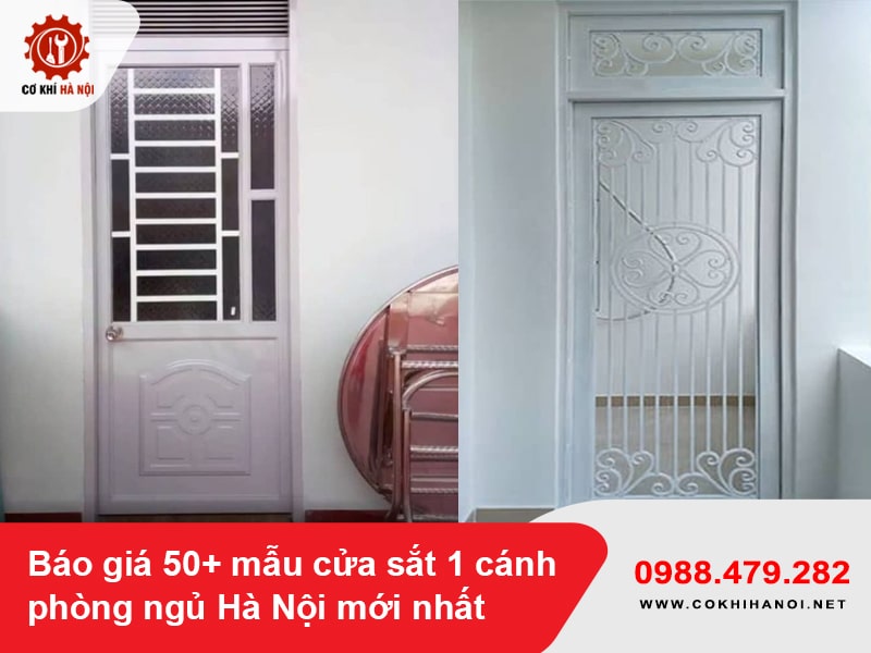 Báo giá 50+ mẫu cửa sắt 1 cánh phòng ngủ Hà Nội mới nhất