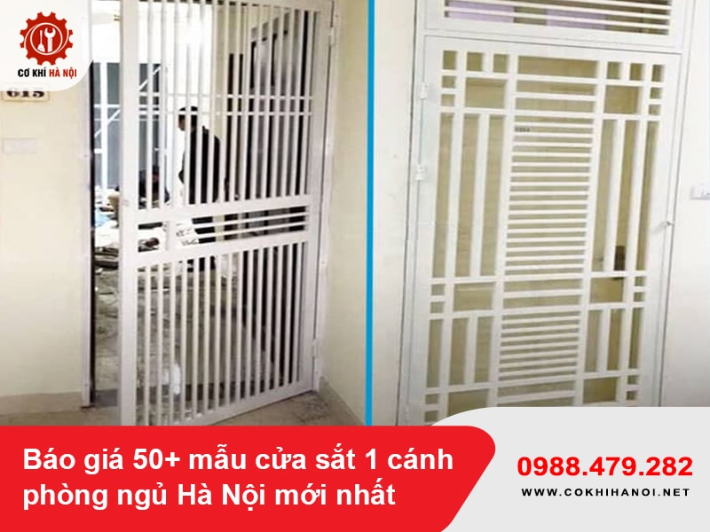 Báo giá 50+ mẫu cửa sắt 1 cánh phòng ngủ Hà Nội mới nhất