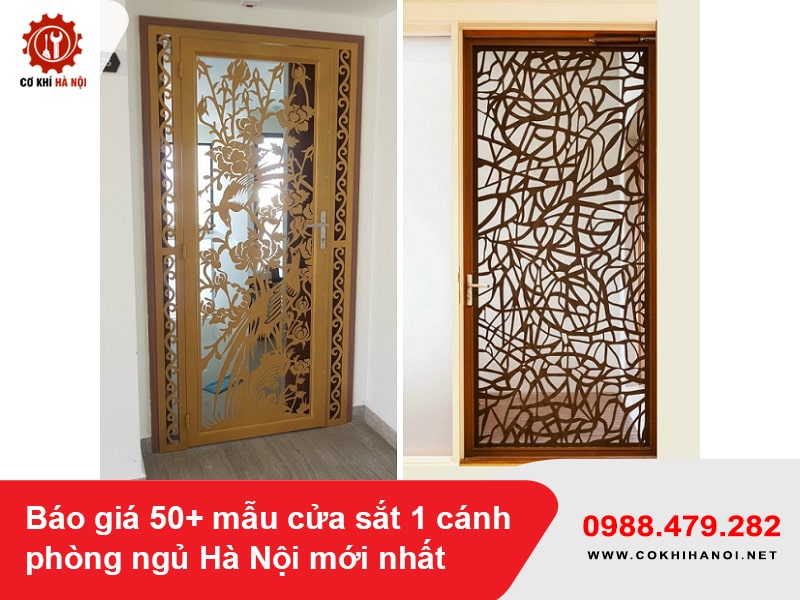 Báo giá 50+ mẫu cửa sắt 1 cánh phòng ngủ Hà Nội mới nhất