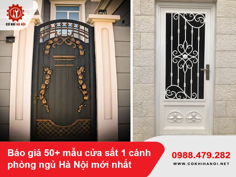 Báo giá 50+ mẫu cửa sắt 1 cánh phòng ngủ Hà Nội mới nhất