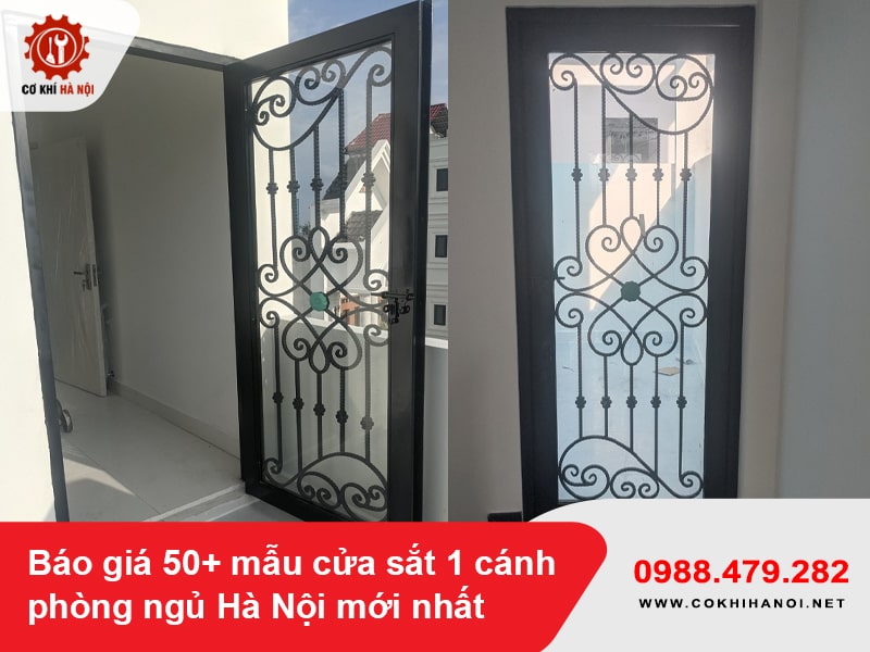 Báo giá 50+ mẫu cửa sắt 1 cánh phòng ngủ Hà Nội mới nhất