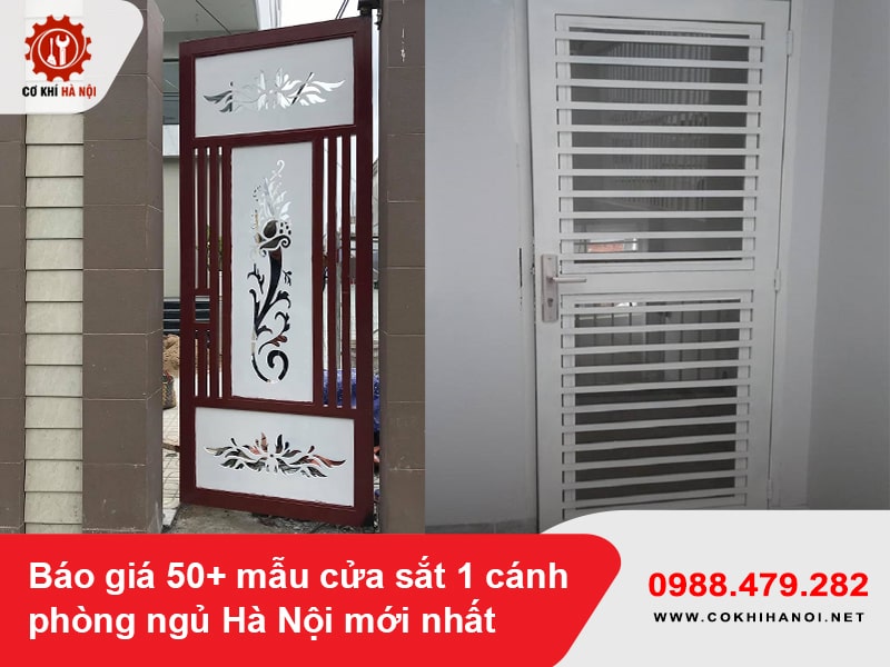 Báo giá 50+ mẫu cửa sắt 1 cánh phòng ngủ Hà Nội mới nhất