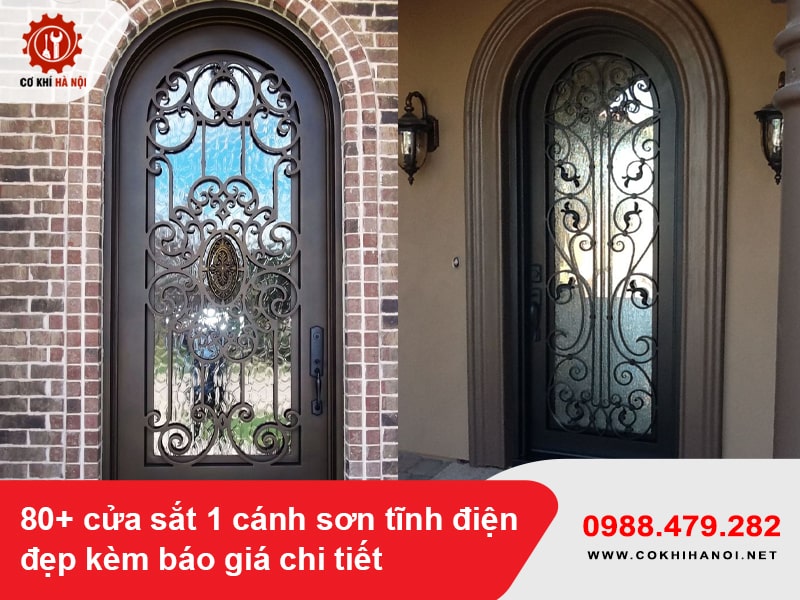 80+ cửa sắt 1 cánh sơn tĩnh điện đẹp kèm báo giá chi tiết