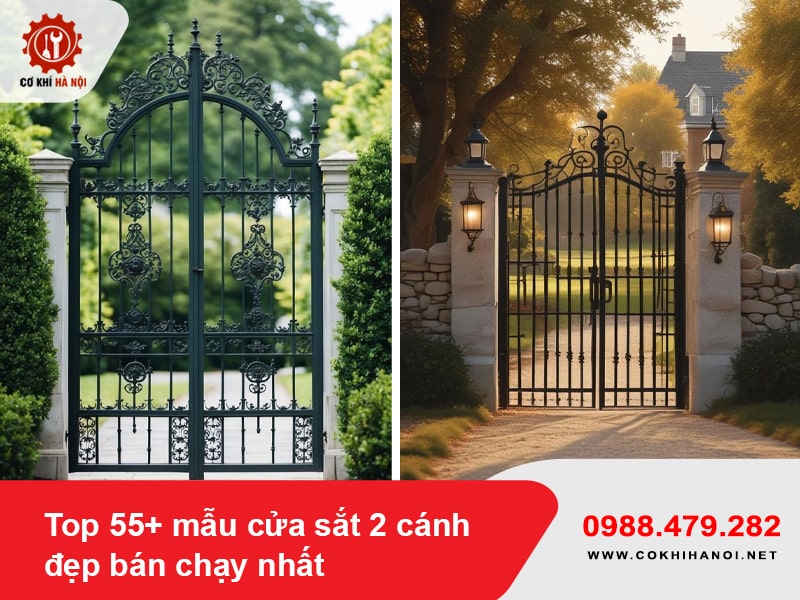 Top 55+ mẫu cửa sắt 2 cánh đẹp bán chạy nhất 2025