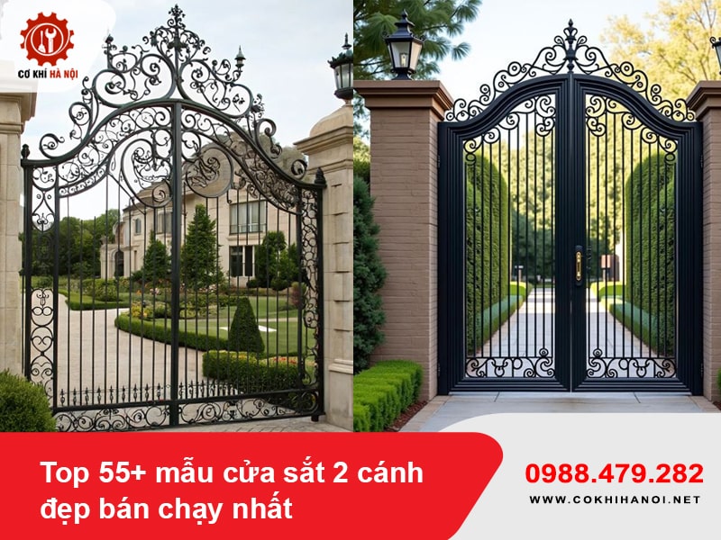 Top 55+ mẫu cửa sắt 2 cánh đẹp bán chạy nhất 2025