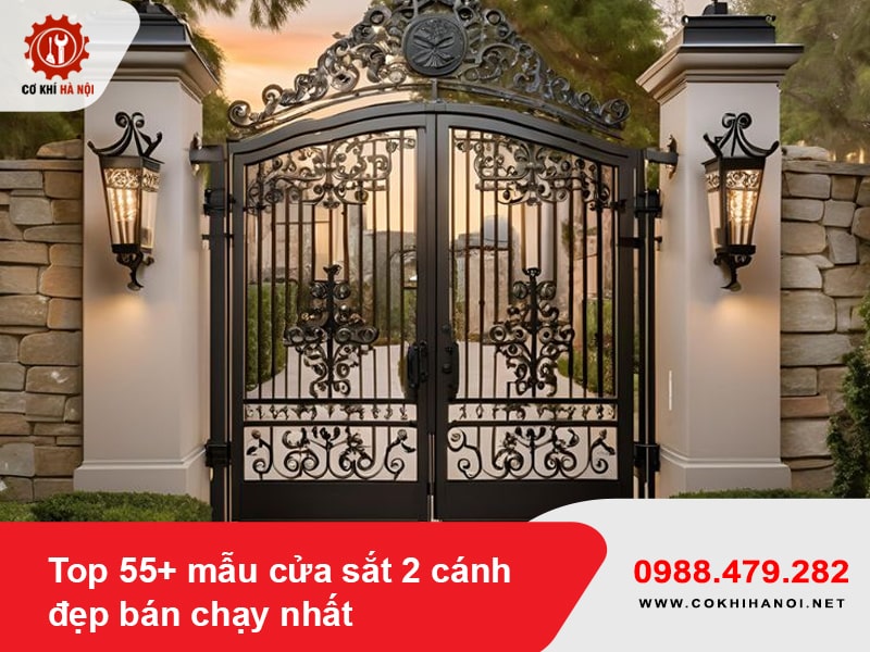 Top 55+ mẫu cửa sắt 2 cánh đẹp bán chạy nhất 2025