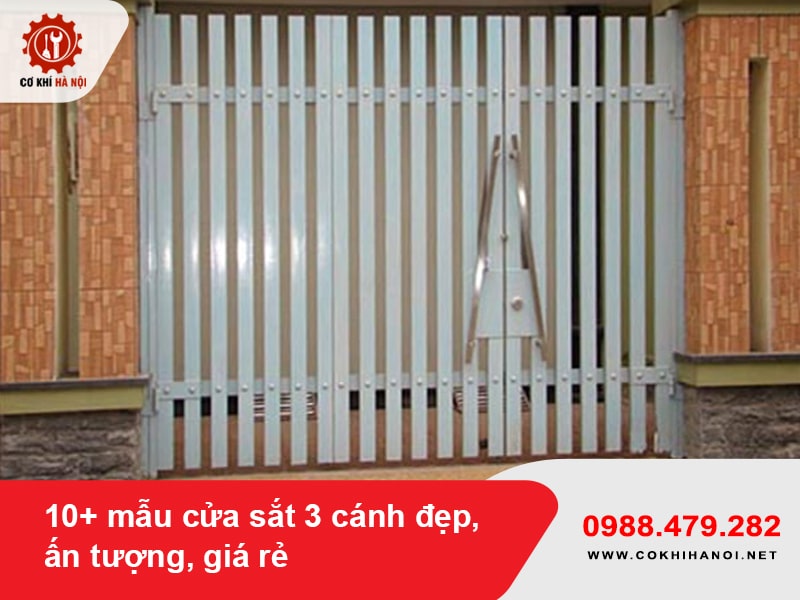 10+ mẫu cửa sắt 3 cánh đẹp, ấn tượng, giá rẻ 2025