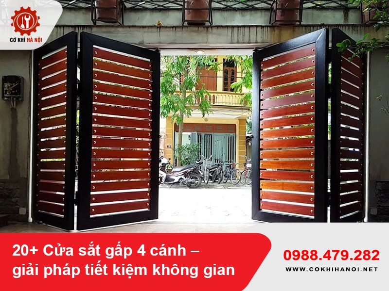 20+ Cửa sắt gấp 4 cánh – giải pháp tiết kiệm không gian