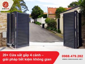 20+ Cửa sắt gấp 4 cánh – giải pháp tiết kiệm không gian