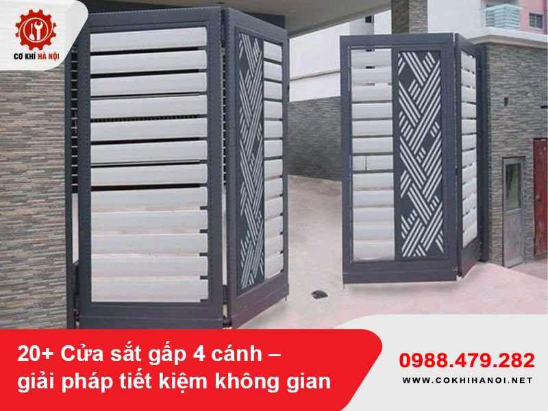 20+ Cửa sắt gấp 4 cánh – giải pháp tiết kiệm không gian