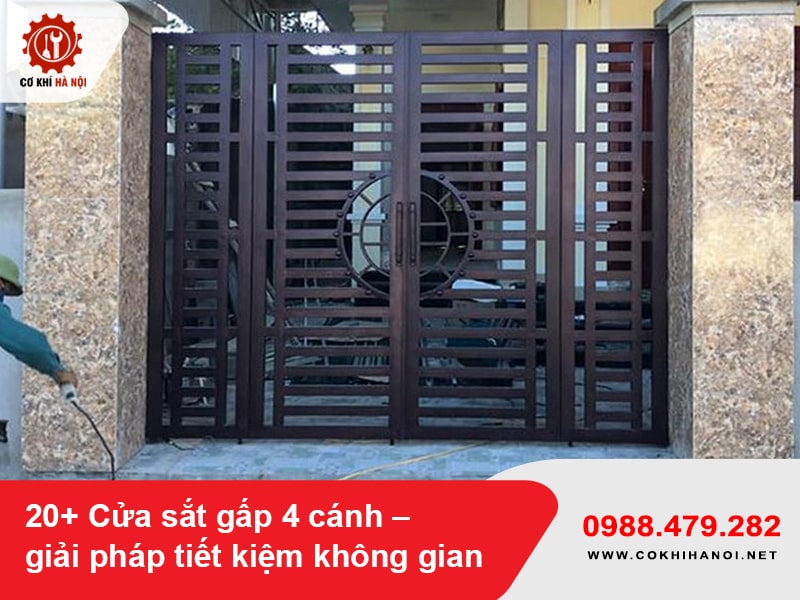 20+ Cửa sắt gấp 4 cánh – giải pháp tiết kiệm không gian