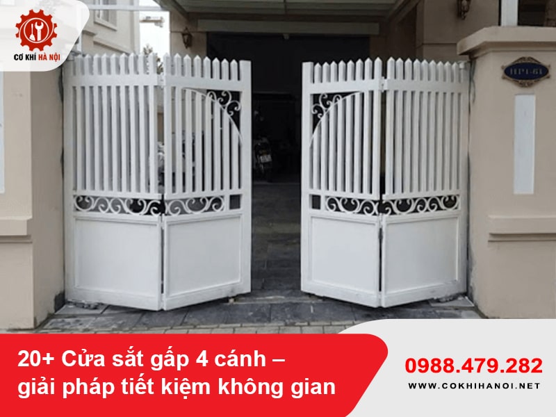 20+ Cửa sắt gấp 4 cánh – giải pháp tiết kiệm không gian