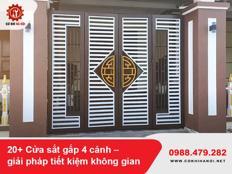 20+ Cửa sắt gấp 4 cánh – giải pháp tiết kiệm không gian