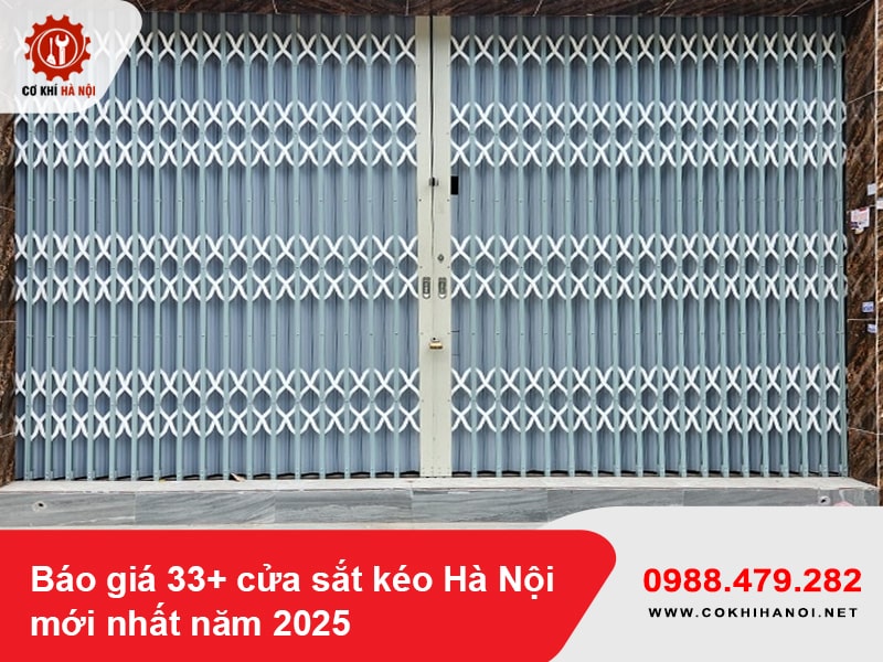 Báo giá 33+ cửa sắt kéo Hà Nội mới nhất năm 2025