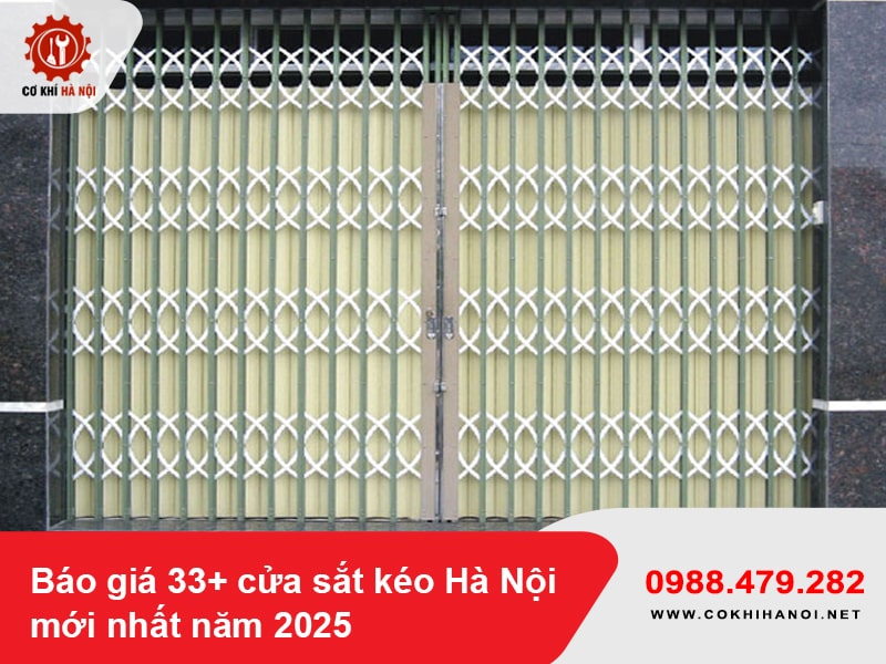 Báo giá 33+ cửa sắt kéo Hà Nội mới nhất năm 2025