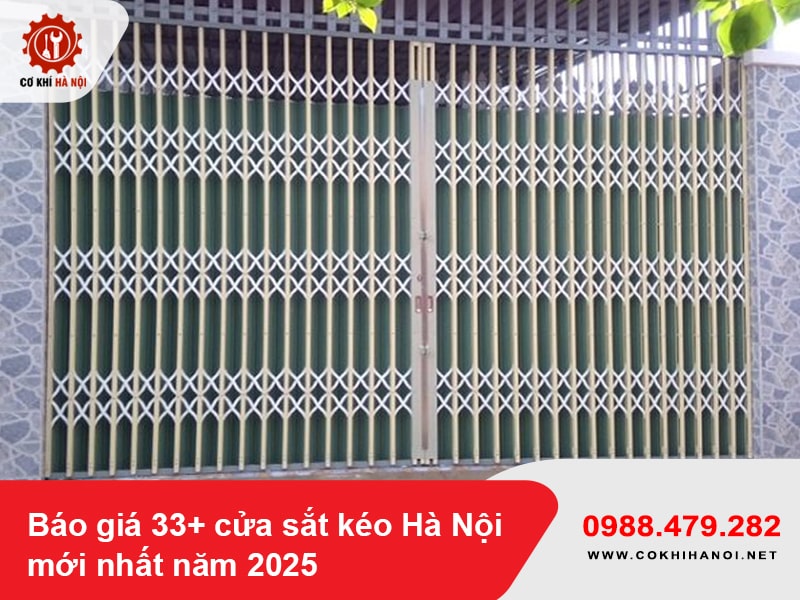 Báo giá 33+ cửa sắt kéo Hà Nội mới nhất năm 2025