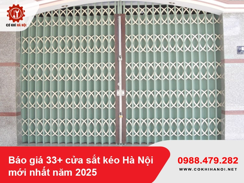 Báo giá 33+ cửa sắt kéo Hà Nội mới nhất năm 2025