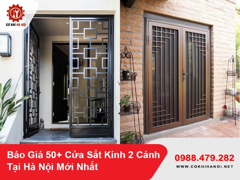 Báo Giá 50+ Cửa Sắt Kính 2 Cánh Tại Hà Nội Mới Nhất