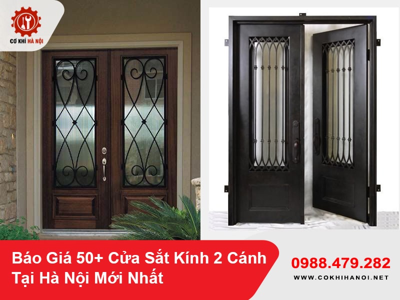 Báo Giá 50+ Cửa Sắt Kính 2 Cánh Tại Hà Nội Mới Nhất