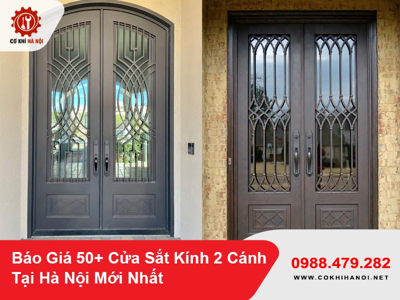 Báo Giá 50+ Cửa Sắt Kính 2 Cánh Tại Hà Nội Mới Nhất