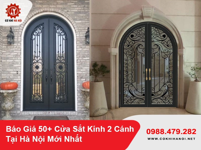 Báo Giá 50+ Cửa Sắt Kính 2 Cánh Tại Hà Nội Mới Nhất