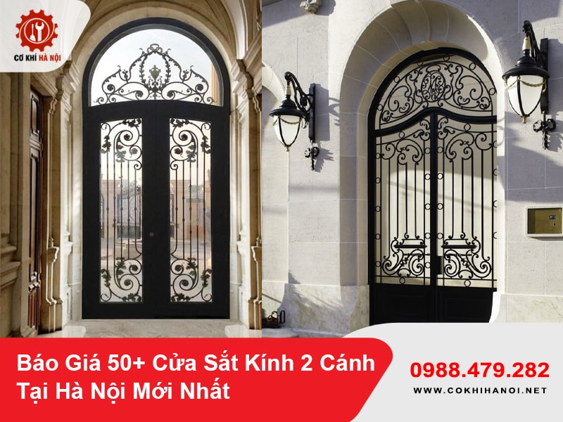 Báo Giá 50+ Cửa Sắt Kính 2 Cánh Tại Hà Nội Mới Nhất