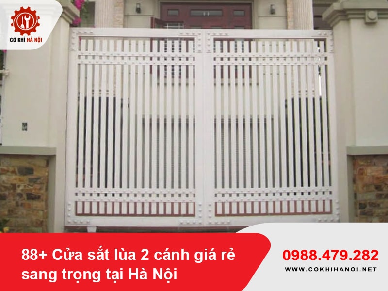 88+ Cửa sắt lùa 2 cánh giá rẻ sang trọng tại Hà Nội
