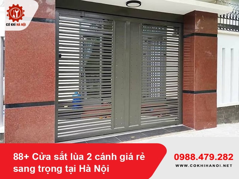 88+ Cửa sắt lùa 2 cánh giá rẻ sang trọng tại Hà Nội