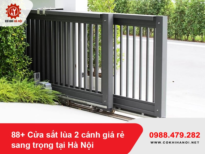 88+ Cửa sắt lùa 2 cánh giá rẻ sang trọng tại Hà Nội