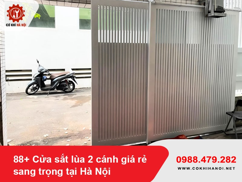 88+ Cửa sắt lùa 2 cánh giá rẻ sang trọng tại Hà Nội