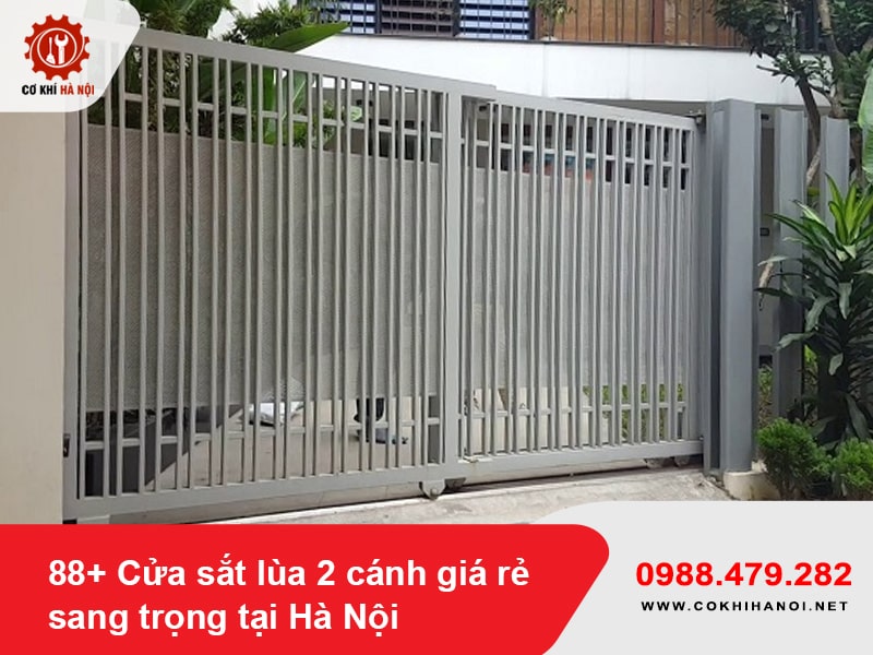 88+ Cửa sắt lùa 2 cánh giá rẻ sang trọng tại Hà Nội