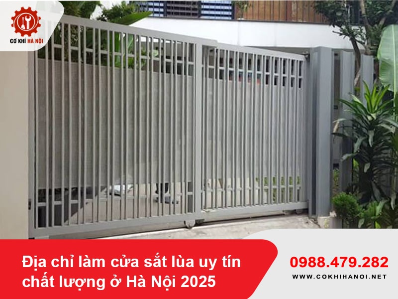 Địa chỉ làm cửa sắt lùa uy tín chất lượng ở Hà Nội 2025