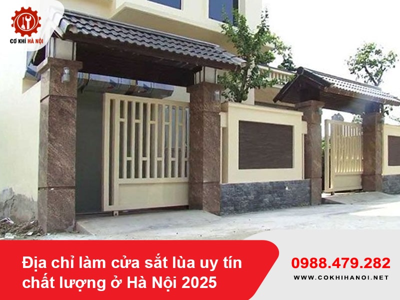 Địa chỉ làm cửa sắt lùa uy tín chất lượng ở Hà Nội 2025