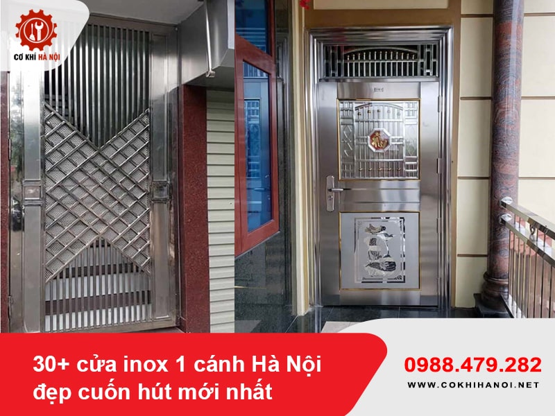 30+ cửa inox 1 cánh Hà Nội đẹp cuốn hút mới nhất 2025