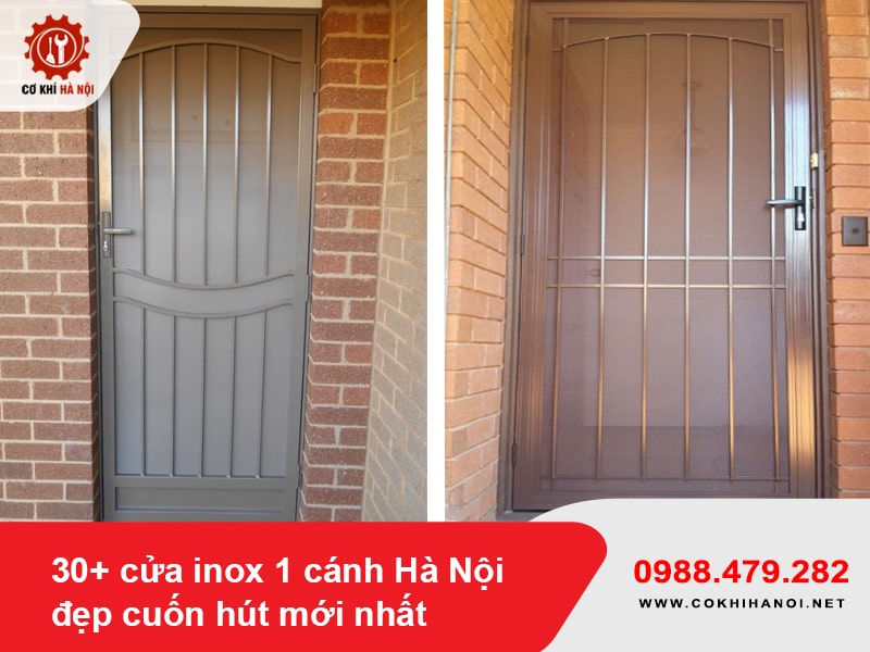 30+ cửa inox 1 cánh Hà Nội đẹp cuốn hút mới nhất 2025