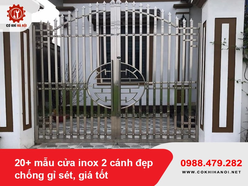 20+ mẫu cửa inox 2 cánh đẹp, chống gỉ sét, giá tốt 2025