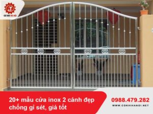 20+ mẫu cửa inox 2 cánh đẹp, chống gỉ sét, giá tốt 2025