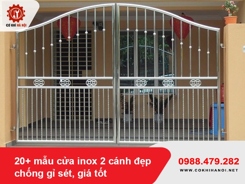 20+ mẫu cửa inox 2 cánh đẹp, chống gỉ sét, giá tốt 2025