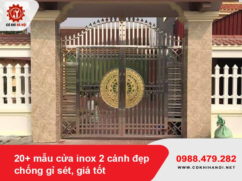 20+ mẫu cửa inox 2 cánh đẹp, chống gỉ sét, giá tốt 2025