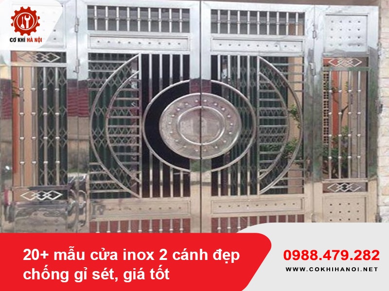 20+ mẫu cửa inox 2 cánh đẹp, chống gỉ sét, giá tốt 2025