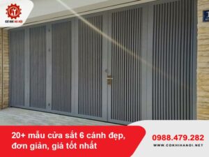 20+ mẫu cửa sắt 6 cánh đẹp, đơn giản, giá tốt nhất 2025