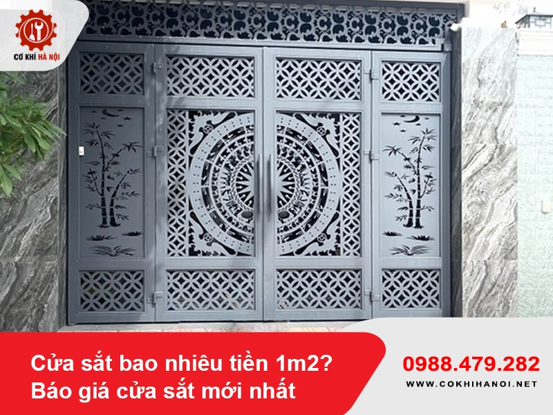 Cửa sắt bao nhiêu tiền 1m2? Báo giá cửa sắt mới nhất 2025