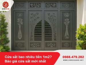Cửa sắt bao nhiêu tiền 1m2? Báo giá cửa sắt mới nhất 2025