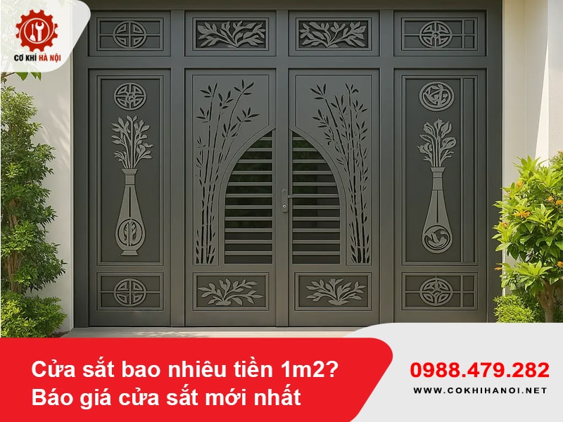 Cửa sắt bao nhiêu tiền 1m2? Báo giá cửa sắt mới nhất 2025