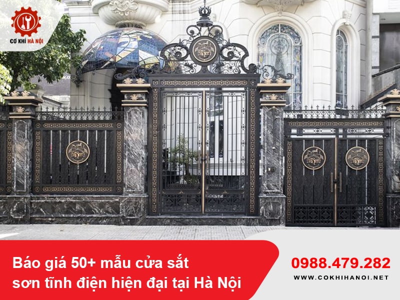 Báo giá 50+ mẫu cửa sắt sơn tĩnh điện hiện đại tại Hà Nội