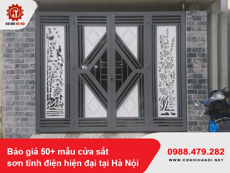 Báo giá 50+ mẫu cửa sắt sơn tĩnh điện hiện đại tại Hà Nội