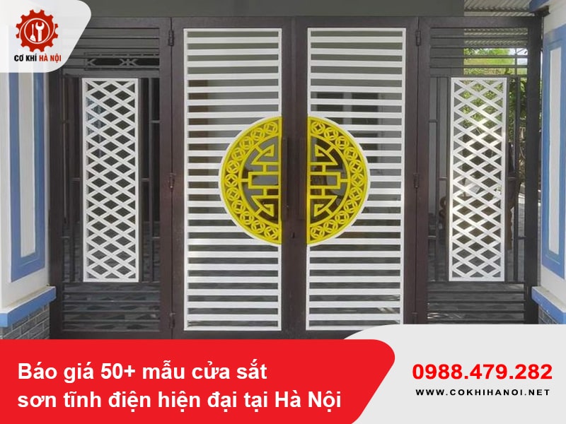 Báo giá 50+ mẫu cửa sắt sơn tĩnh điện hiện đại tại Hà Nội