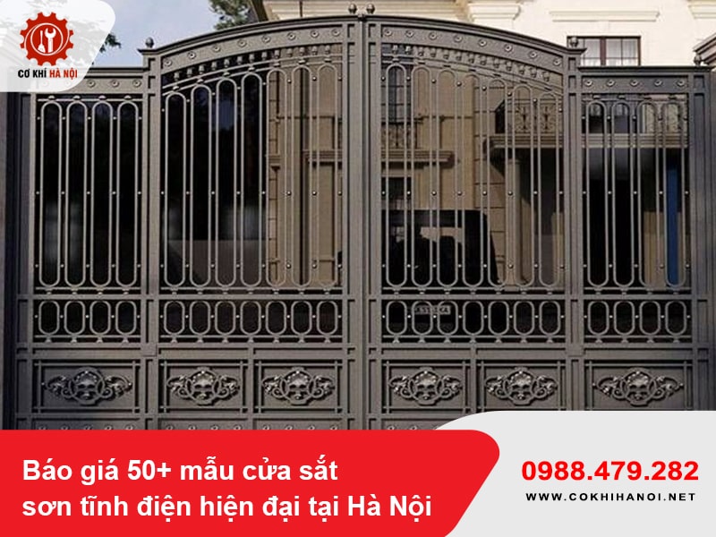 Báo giá 50+ mẫu cửa sắt sơn tĩnh điện hiện đại tại Hà Nội