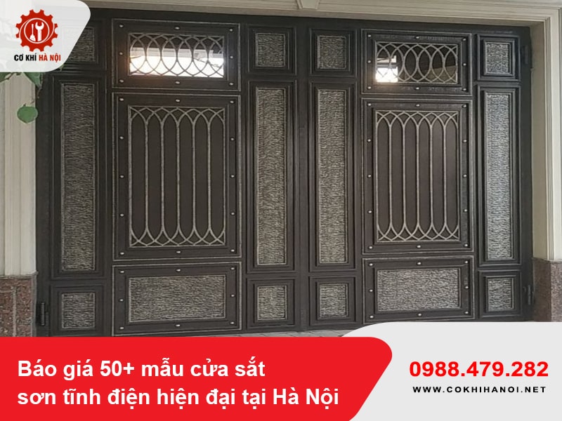 Báo giá 50+ mẫu cửa sắt sơn tĩnh điện hiện đại tại Hà Nội
